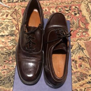 Cognac leather loafers
